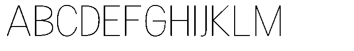 Readant Thin Font UPPERCASE