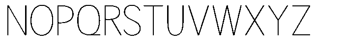 Readant Thin Font UPPERCASE