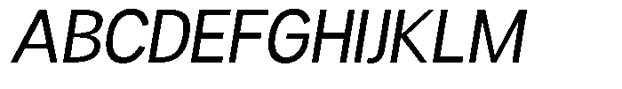 Readant Var Black Oblique Font UPPERCASE