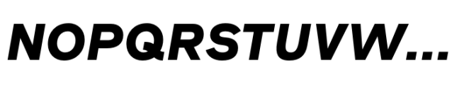 Reader Black Italic Font UPPERCASE