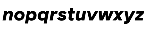Reader Black Italic Font LOWERCASE