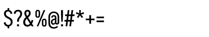 Reader Condensed Font OTHER CHARS