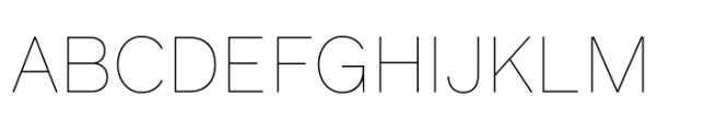Reader Thin Font UPPERCASE