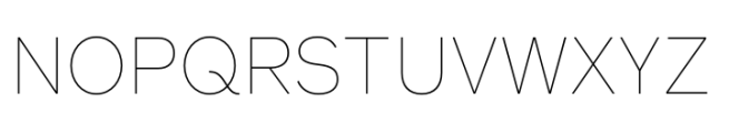Reader Thin Font UPPERCASE