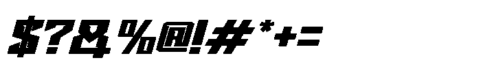 Readon Esport Bold Italic Font OTHER CHARS
