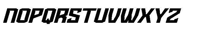 Readon Esport Italic Font LOWERCASE