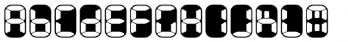 Readout Two Back Font UPPERCASE