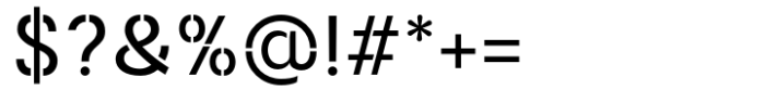 Reagents Stencil Font OTHER CHARS