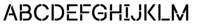 Reagents Stencil Font UPPERCASE