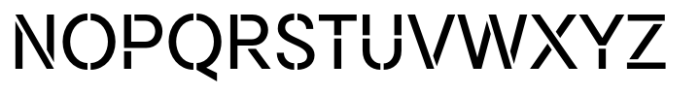 Reagents Stencil Font UPPERCASE
