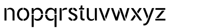 Reagents Stencil Font LOWERCASE