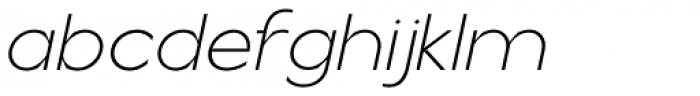 Reaktif Extra Light Italic Font LOWERCASE