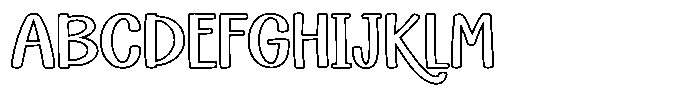 Reaktion Kids Line Regular Font UPPERCASE