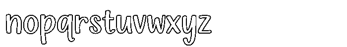 Reaktion Kids Line Regular Font LOWERCASE