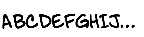 RealBook Pen Regular Font UPPERCASE