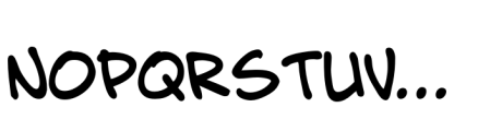 RealBook Pen Regular Font LOWERCASE