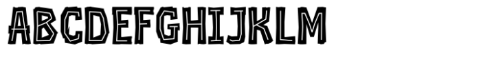 Realwood Inline Font UPPERCASE