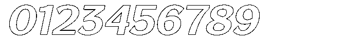 Reang Lanira Bold Italic Outline Font OTHER CHARS