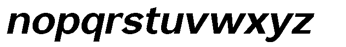 Reang Lanira Bold Italic Font LOWERCASE