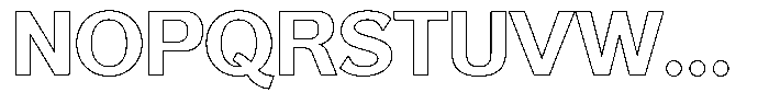 Reang Lanira Bold Outline Font UPPERCASE