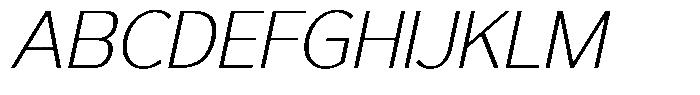 Reang Lanira Extra Light Italic Font UPPERCASE