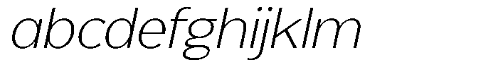 Reang Lanira Extra Light Italic FONT