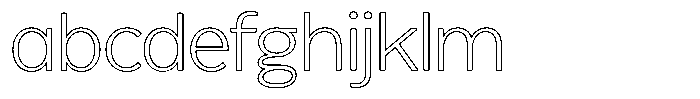 Reang Lanira Extra Light Outline FONT