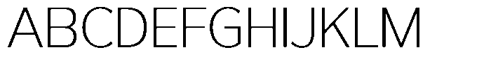 Reang Lanira Extra Light Font UPPERCASE