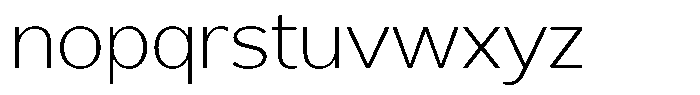 Reang Lanira Extra Light Font LOWERCASE