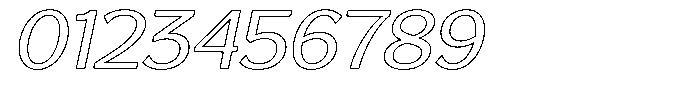 Reang Lanira Italic Outline Font OTHER CHARS