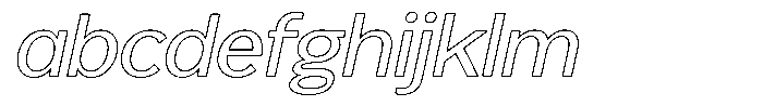 Reang Lanira Italic Outline FONT