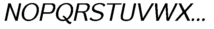 Reang Lanira Italic Font UPPERCASE