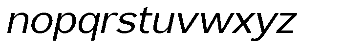 Reang Lanira Italic Font LOWERCASE