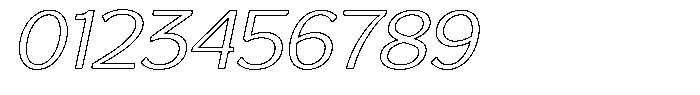 Reang Lanira Light Italic Outline Font OTHER CHARS