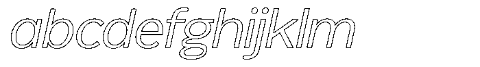 Reang Lanira Light Italic Outline FONT