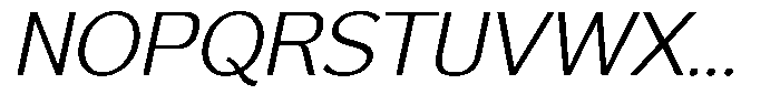 Reang Lanira Light Italic Font UPPERCASE
