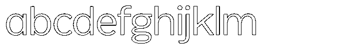 Reang Lanira Light Outline FONT