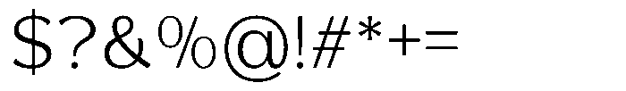 Reang Lanira Light Font OTHER CHARS