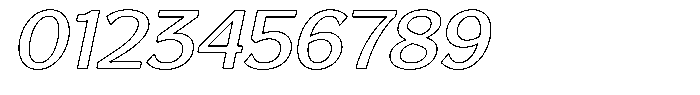 Reang Lanira Medium Italic Outline Font OTHER CHARS