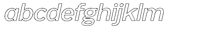 Reang Lanira Medium Italic Outline FONT