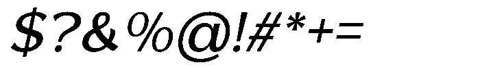 Reang Lanira Medium Italic Font OTHER CHARS