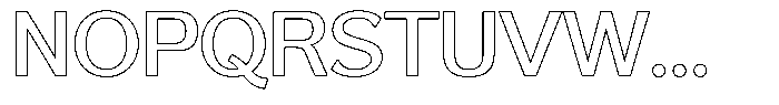 Reang Lanira Medium Outline Font UPPERCASE