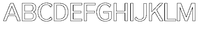 Reang Lanira Outline Font UPPERCASE