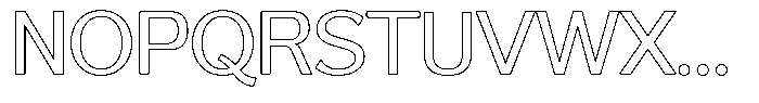Reang Lanira Outline Font UPPERCASE