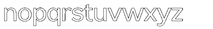 Reang Lanira Outline Font LOWERCASE