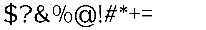 Reang Lanira Regular Font OTHER CHARS