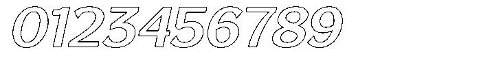Reang Lanira Semi Bold Italic Outline Font OTHER CHARS
