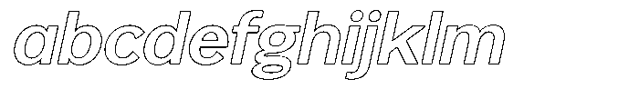 Reang Lanira Semi Bold Italic Outline FONT