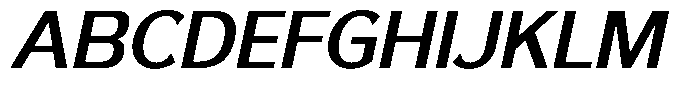Reang Lanira Semi Bold Italic Font UPPERCASE