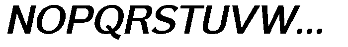 Reang Lanira Semi Bold Italic Font UPPERCASE